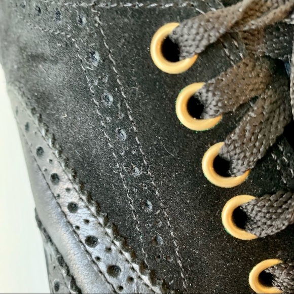 COLE HAAN Leather/Suede Wing Tip Oxfords—SZ. 9.5 - Picture 7 of 13